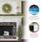 4-Piece Pre-Lit Artificial Christmas Garland, Wreath & Trees Set, Multicolor LED Lights